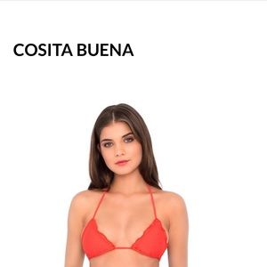 Luli Fama strappy red bikini size L. Worn once.